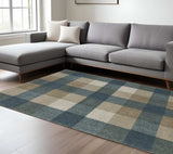8' X 11' Tan and Gray Geometric Power Loom Area Rug - Homeroots - Flyclothing LLC