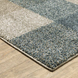 8' X 11' Tan and Gray Geometric Power Loom Area Rug - Homeroots - Flyclothing LLC