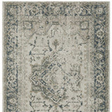 10' X 13' Blue and Gray Oriental Power Loom Area Rug - Homeroots - Flyclothing LLC