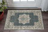 3' X 5' Blue and Beige Oriental Power Loom Area Rug - Homeroots - Flyclothing LLC