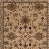 10' X 13' Ivory Oriental Power Loom Stain Resistant Area Rug - Homeroots - Flyclothing LLC