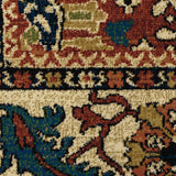 10' X 13' Blue Red And Beige Oriental Power Loom Stain Resistant Area Rug - Homeroots - Flyclothing LLC