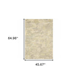 3' X 5' Grey Ivory Beige And Taupe Abstract Power Loom Stain Resistant Area Rug - Homeroots - Flyclothing LLC