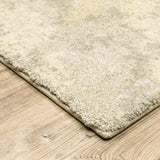 3' X 5' Grey Ivory Beige And Taupe Abstract Power Loom Stain Resistant Area Rug - Homeroots - Flyclothing LLC