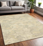 5' X 8' Grey Ivory Beige And Taupe Abstract Power Loom Stain Resistant Area Rug - Homeroots - Flyclothing LLC