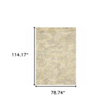 6' X 9' Grey Ivory Beige And Taupe Abstract Power Loom Stain Resistant Area Rug - Homeroots - Flyclothing LLC