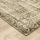 6' X 9' Beige Brown Tan And Blue Green Abstract Power Loom Stain Resistant Area Rug - Homeroots - Flyclothing LLC