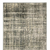 2' X 8' Charcoal Grey Beige And Tan Abstract Power Loom Stain Resistant Runner Rug - Homeroots - Flyclothing LLC