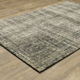5' X 8' Charcoal Grey Beige And Tan Abstract Power Loom Stain Resistant Area Rug - Homeroots - Flyclothing LLC