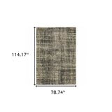 6' X 9' Charcoal Grey Beige And Tan Abstract Power Loom Stain Resistant Area Rug - Homeroots - Flyclothing LLC