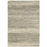 5' X 8' Grey Beige And Tan Abstract Power Loom Stain Resistant Area Rug - Homeroots - Flyclothing LLC