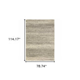 6' X 9' Grey Beige And Tan Abstract Power Loom Stain Resistant Area Rug - Homeroots - Flyclothing LLC