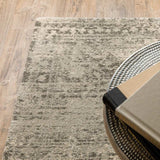 10' X 13' Grey Ivory Beige And Taupe Oriental Power Loom Stain Resistant Area Rug - Homeroots - Flyclothing LLC