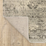 10' X 13' Grey Ivory Beige And Taupe Oriental Power Loom Stain Resistant Area Rug - Homeroots - Flyclothing LLC