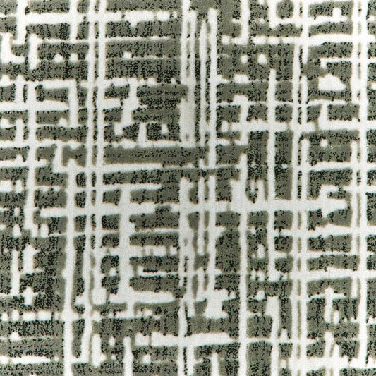 2' X 8' Grey And Ivory Abstract Power Loom Stain Resistant Runner Rug - Homeroots - Flyclothing LLC