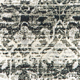 6' X 9' Grey And Ivory Geometric Power Loom Stain Resistant Area Rug - Homeroots - Flyclothing LLC