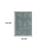 8' X 10' Dark Blue Light Blue Grey Ivory And Beige Abstract Power Loom Stain Resistant Area Rug - Homeroots - Flyclothing LLC