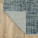 10' X 13' Dark Blue Light Blue Grey Ivory And Beige Abstract Power Loom Stain Resistant Area Rug - Homeroots - Flyclothing LLC