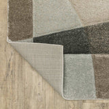 2' X 8' Brown And Ivory Geometric Power Loom Runner Rug - Homeroots - Flyclothing LLC