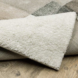 2' X 8' Brown And Ivory Geometric Power Loom Runner Rug - Homeroots - Flyclothing LLC