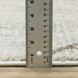 5' X 8' Gray And Ivory Geometric Power Loom Area Rug - Homeroots - Flyclothing LLC