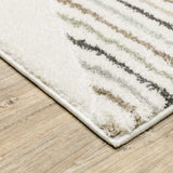 2' X 8' Brown And Ivory Geometric Power Loom Runner Rug - Homeroots - Flyclothing LLC
