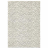 10' X 13' Grey Geometric Power Loom Stain Resistant Area Rug - Homeroots - Flyclothing LLC