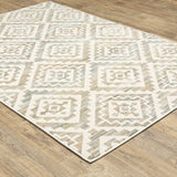 10' X 13' Grey Pink And Sage Geometric Power Loom Stain Resistant Area Rug - Homeroots - Flyclothing LLC