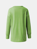 Full Size V-Neck Long Sleeve T-Shirt - Trendsi - Flyclothing LLC