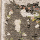 8' X 11' Grey Green Gold Blue And Beige Abstract Power Loom Stain Resistant Area Rug - Homeroots - Flyclothing LLC