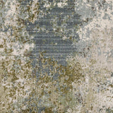 6' X 9' Blue Grey Green And Beige Abstract Power Loom Stain Resistant Area Rug - Homeroots - Flyclothing LLC