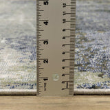 10' X 13' Blue Green Grey And Beige Abstract Power Loom Stain Resistant Area Rug - Homeroots - Flyclothing LLC