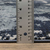 10' X 13' Blue Grey And Beige Abstract Power Loom Stain Resistant Area Rug - Homeroots - Flyclothing LLC