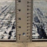 2' X 8' Blue Green Grey Brown And Beige Abstract Power Loom Stain Resistant Runner Rug - Homeroots - Flyclothing LLC