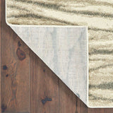 10' X 13' Ivory Sand And Ash Abstract Power Loom Stain Resistant Area Rug - Homeroots - Flyclothing LLC