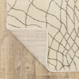10' X 13' Ivory And Grey Geometric Power Loom Stain Resistant Area Rug - Homeroots - Flyclothing LLC