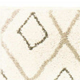 6' X 9' Sand Ash Grey And Ivory Geometric Power Loom Stain Resistant Area Rug - Homeroots - Flyclothing LLC