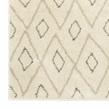 10' X 13' Sand Ash Grey And Ivory Geometric Power Loom Stain Resistant Area Rug - Homeroots - Flyclothing LLC