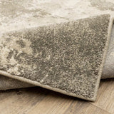 2' X 3' Beige And Grey Abstract Power Loom Stain Resistant Area Rug - Homeroots - Flyclothing LLC