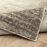 2' X 8' Beige And Grey Abstract Power Loom Stain Resistant Runner Rug - Homeroots - Flyclothing LLC