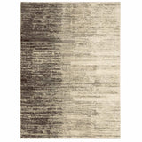 10' X 13' Beige And Grey Abstract Power Loom Stain Resistant Area Rug - Homeroots - Flyclothing LLC