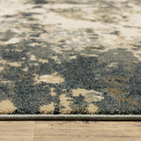 10' X 13' Beige Blue And Sage Abstract Power Loom Stain Resistant Area Rug - Homeroots - Flyclothing LLC