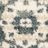 10' X 13' Beige Grey And Blue Oriental Power Loom Stain Resistant Area Rug - Homeroots - Flyclothing LLC