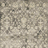 6' X 9' Grey Beige Tan And Brown Oriental Power Loom Stain Resistant Area Rug - Homeroots - Flyclothing LLC