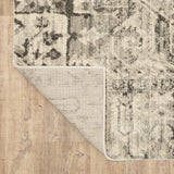 10' X 13' Grey Ivory And Brown Oriental Power Loom Stain Resistant Area Rug - Homeroots - Flyclothing LLC