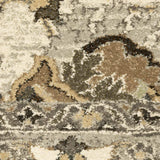 2' X 8' Beige Grey Brown And Charcoal Oriental Power Loom Stain Resistant Runner Rug - Homeroots - Flyclothing LLC