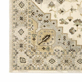 2' X 8' Beige Grey Tan And Brown Oriental Power Loom Stain Resistant Runner Rug - Homeroots - Flyclothing LLC