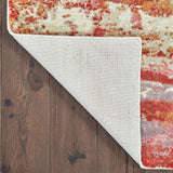 10' X 14' Pink And Red Abstract Hand Loomed Stain Resistant Area Rug - Homeroots - Flyclothing LLC