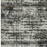 8' X 11' Ivory Charcoal Grey Blue Rust And Brown Abstract Power Loom Stain Resistant Area Rug - Homeroots - Flyclothing LLC