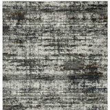 10' X 13' Ivory Charcoal Grey Blue Rust And Brown Abstract Power Loom Stain Resistant Area Rug - Homeroots - Flyclothing LLC